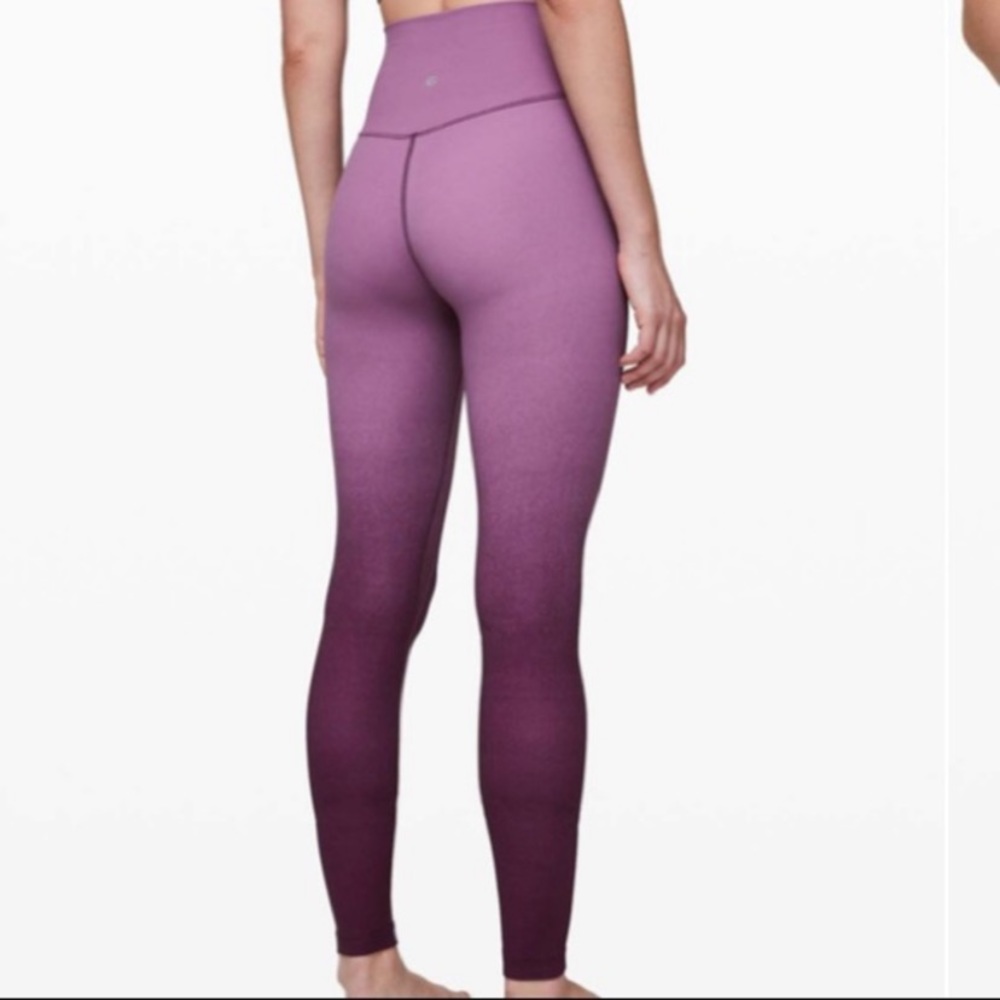 LIKE NEW Lululemon purple spray jubilee Ombré align legging
